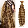 Tranças de Crochê Onduladas Profundas Cabelo Sintético Onda Boho