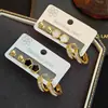Pendientes de Acero Inoxidable de Moda Diaria Versátiles Estilo Europeo y Americano Más Vendidos Transfronterizos Joyería de Acero Inoxidable Pequeña Lujo Nicho Personalidad