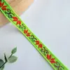 1cm Adorno de Encaje de Lazo Estilo Étnico Trébol de Cuatro Hojas Jacquard Cinta Floral Pequeña Tela Lista para Enviar Cinta Decorativa