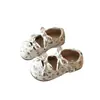 Zapatos Mary Jane Florales Estilo Dulce para Niñas 2026 Primavera y Otoño Nuevos Zapatos de Cuero de Princesa con Moño para Bebé Zapatos Planos de Suela Suave