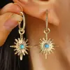Pendientes de linterna con forma de gota de agua retro nuevos de moda europea y americana, pendientes de alta gama para mujer, pendientes de perlas de piedra de pino de imitación, venta al por mayor
