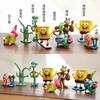Nueva Colección de Anime Bob Esponja Patricio Calamardo Muñeco de Calamardo Lindas Decoraciones para Pastel Pequeños Adornos