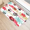 Felpudo Navideño para el Hogar con Estampado de Árbol de Navidad, Felpudo para Puerta de Sala de Estar
