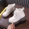 Botas para Niña 2026 Primavera y Otoño Nuevo Estilo Botas de Piel para Niños Bebé Suela Suave Moda para Exteriores Elegante Estilo Princesa