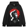 Trendy Juice wrld Europeu e Americano Hip Hop Rap Figura Impresso Manga Curta T-shirt Algodão Pesado Gola Redonda Suéter Com Capuz
