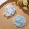 Encaje Suave y Perezoso, Camelia de Organza Fina Diadema Hecha a Mano para Manualidades, Adorno para la Cabeza, Flor para el Cuello de Mujer, Accesorios de Ropa
