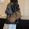 Bolso de Hombro Único de Gamuza Vintage para Mujer Verano 2026 Nuevo Bolso Simple de Moda para el Trabajo Bolso de Mano Portátil