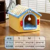 Casa para gatos, adecuada para todas las estaciones, casa para perros, villa para gatos, a prueba de invierno, diseño cerrado, proporciona un ambiente interior seguro y cómodo para gatos y perros