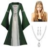 S-5XL Ropa para Mujer de Comercio Exterior Vestido para Adulto Disfraz Medieval Fiesta de Baile Atuendo para Actuación en Escenario Conjunto Ropa para Mujer