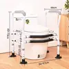 Pasamanos de Inodoro para Personas Mayores, Instalación sin Taladro, Barandillas Anti-Caídas de Seguridad para Baño del Hogar, Soporte Asistencial para Baño