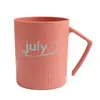 Vaso para Enjuague Bucal con Patrón de Logo Personalizado y Texto, de Aspecto Elegante, Vaso para Cepillo de Dientes de Gran Capacidad, Vaso para Cepillado Dental de Plástico de Alta Gama