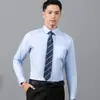 Camisas Masculinas, Camisas Brancas de Manga Longa Masculinas, Camisas Masculinas de Verão Antirrugas Respiráveis Absorventes de Suor, Camisas Masculinas Atacado com Logo Bordado