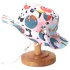 Comercio exterior impresión sombrero de pescador para bebé verano nuevo protección solar sombrero tipo cubo lindo caricatura sombrero de niño femenino G282