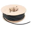 Tubo de malla trenzada de nailon con funda textil autoenrollable de extremo abierto para arnés electrónico automotriz y tubo de protección de fibra óptica.