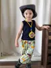 Ropa Infantil Yinke Chaleco para Niños Estilo Verano Delgado 2026 Casual Deportivo Ropa Infantil Clase A Top para Bebé Niño