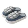 Chinelos de Algodão Impermeáveis para Homens, Uso Interno Doméstico de Inverno, Pelúcia Antiderrapante, Atacado em Estoque, Chinelos de Algodão de Inverno para Homens