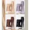Ropa Herbal para Embellecer la Piel, Fragancia a Aceite de Camelia, Calentamiento y Calidez, Base Invisible, Traje de Otoño para Mujer con Abrigo y Ropa Interior Larga