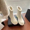Botas de Neve Femininas 2026 Novos Modelos de Outono e Inverno, Sapatos de Algodão com Forro de Lã e Espessados, Sapatos de Inverno, Botas de Algodão com Pelo Quente e Espesso, Botas Curtas