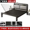 Cama de hierro forjado para dormitorio, cama con marco de hierro engrosado para vivienda de alquiler, uso doméstico, dormitorio principal, cama doble 1.6m 1.2m cama de hierro