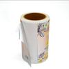 Etiqueta adhesiva de impresión pasta selladora pegatina de color pvc transparente rollo logotipo de marca estampado en caliente esmerilado
