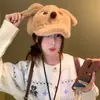 Gorra de Pato de Dibujo Animado para Perro Enfadado Peludo para Mujer, Boina Cálida de Invierno para Cabeza Grande de Estudiante, Gorra de Béisbol Versión Grande
