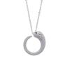 Joyería de Moda Transfronteriza, Collar Sencillo y Elegante con Incrustaciones de Diamantes en Forma de Serpiente, Tendencia de Personalidad Hip-Hop, Versátil Collar para Mujer, Venta Directa del Fabricante