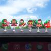 Red popular linda linda niña rica sacudiendo la cabeza adornos para coche decoración consola central pantalla de navegación decoración niña gorda del noreste