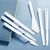 Conjunto de 6 Peças de Espátulas de Plástico, Espátulas para Mistura de Tinta, Gouache Artístico, Aquarela Acrílico Mistura Espátulas de Plástico Atacado