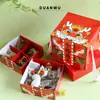 Caja de Regalo Universal para el Festival del Bote del Dragón 2026, Caja de Embalaje para Graduación de Preparatoria, Caja de Regalo de Doble Capa con Zongzi, Nueces y Frutas Secas
