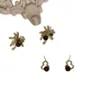 Aretes de Ojo de Tigre 'Fuegos Artificiales Dorados' para Mujer, Aretes de Diseño Único de Nicho para Otoño e Invierno, Lujo Ligero con un Toque de Alta Gama