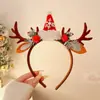 Diadema de Cabeza de Reno Navideña Linda Diadema de Disfraz Decoración de Astas para Niños Pinza para el Cabello Regalo Adorno para el Cabello de Niña Pequeña