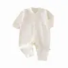 Mono de una pieza para casa para bebé niña Primavera 2026, Mono de algodón y lana para bebé niño para todas las estaciones
