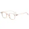 Montura de gafas pequeña estilo retro europeo y americano con estampado de leopardo para mujer, estilo japonés de alta gama, bloqueo de luz azul, gafas planas versátiles para hombre