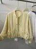 Chaqueta corta casual fina y ligera de alta gama europea para mujer, nueva chaqueta cortavientos tipo béisbol con protección solar para primavera/verano