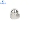 Tuerca de tapa acero inoxidable 304316 cabeza semiesférica tuerca de tapa DIN1587 galvanizada cabeza redonda cabeza de bola tuerca de tapa integrada