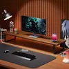 Soporte para monitor de computadora, elevador de monitor para escritorio, organizador de escritorio para juegos, base elevada para almacenamiento de pantalla de portátil