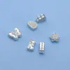 Cuentas Espaciadoras de Calabaza Loto de Plata Pura 999 Cuentas Sueltas Accesorios Materiales Hechos a Mano para DIY Accesorios de Tejido Cuentas Espaciadoras Mayoreo