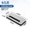 Caja de cables de aleación de aluminio engrosada para escritorio, cubierta de orificio para cables acolchada multifuncional para mueble de TV, cubierta decorativa para escritorio de oficina