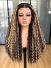 Conjunto de Peruca Lace Frontal Pequeno Rolo Mulheres Africanas Longa Cacheada Preta Fábrica de Perucas Lace em estoque Uma Peça de Cabelo