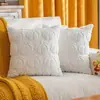 Funda de cojín acolchada de peluche de calabaza para Halloween, para atmósfera de otoño, decoración de sofá de sala de estar
