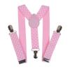Fabricantes transfronterizos de tirantes en forma de Y para niños y niñas, tirantes universales de tres clips, suministro directo, clip de correa elástica