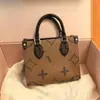 Nuevos Bolsos de Moda Europeos y Americanos para Mujer Bolso Original de Cuero Genuino para Hombro y Cruzado Bolso de Mano Estampado Bolsa de Suministro de Comercio Exterior