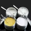 304 Nuevo Tarro para Chile Acero Inoxidable Doméstico Tarro para Condimentos Comercial Tazón para Aceite y Chile con Tapa Fábrica Amazon No