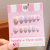 Accesorios y Joyería de Alta Gama para Niñas Uñas Portables Lindas Dulces Joyería para Manos Pegatinas de Dibujos Animados Puntas de Uñas Regalos