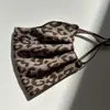 Nova Máscara Estampa de Leopardo Camada Dupla Elástica Outono e Inverno Quente Forrada com Lã Respirável Adulto Protetora à Prova de Vento e Poeira Máscara Máscara