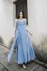 Vestido Casual y Elegante Lanyan 2025 Primavera-Verano de Algodón de Fibra Larga Teñido con Plantas y Borde Crudo