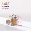 Candado de imitación cobre de una palabra personalizado comercio exterior OEM OEM OEM candado de hierro de imitación cobre de grosor medio candado impermeable antioxidante