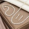 Jóias atacado garra cadeia nu diamante zircão colar brincos pulseira terno de três peças clavícula cadeia jantar vestido acessórios