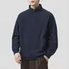 Sudadera de forro polar pesada estilo retro americano con cuello alto, otoño 2026, para hombre, manga larga, corte holgado, informal, versátil, para exteriores