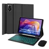 Funda Protectora para Tableta Xiaomi Redmi Pad 2 SE11 Teclado Bluetooth Retroiluminado Táctil Funda de Cuero de 9.7 Pulgadas